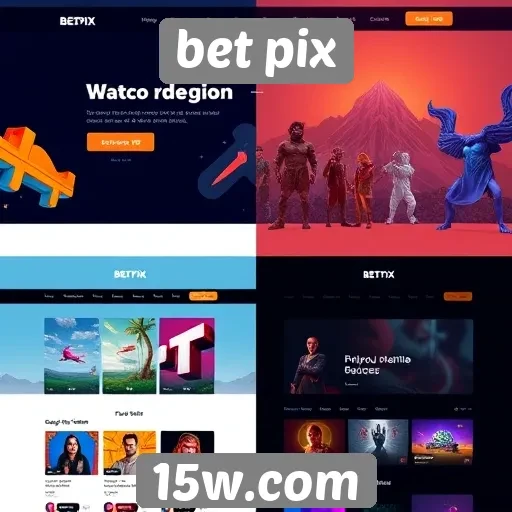 Evolução do design do site bet pix